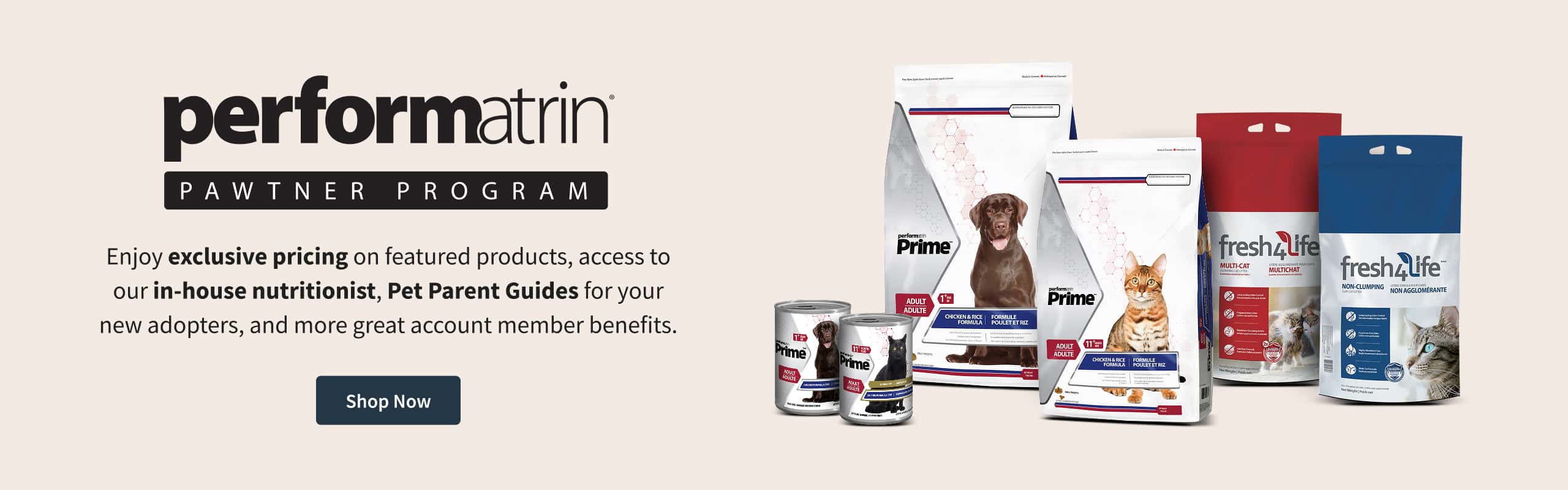 Performatrin Pawtner Program