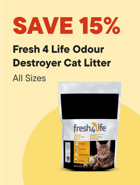 SAVE 15% Fresh 4 Life Odour  Destroyer Cat Litter All Sizes. Shop Now