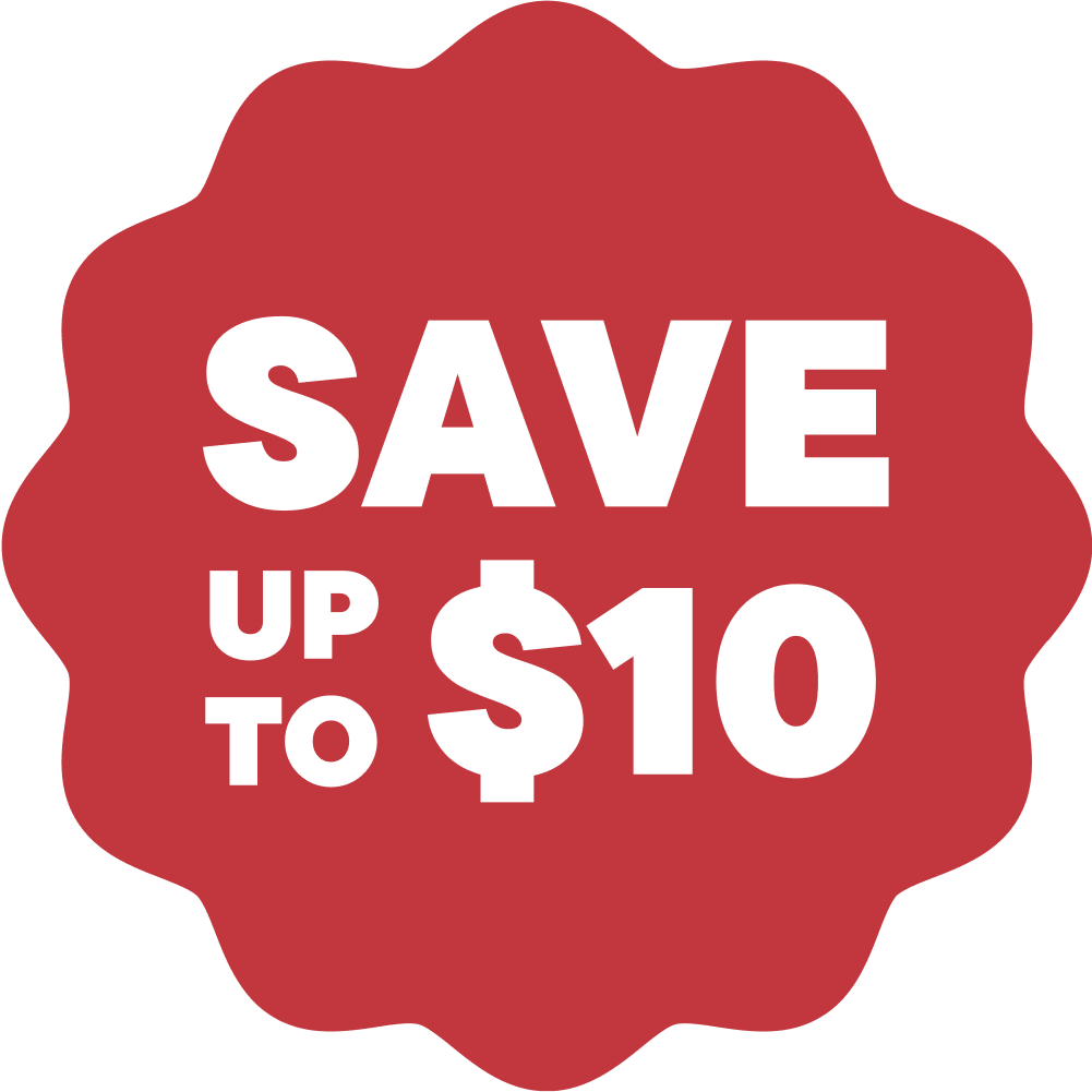 Save up to $10