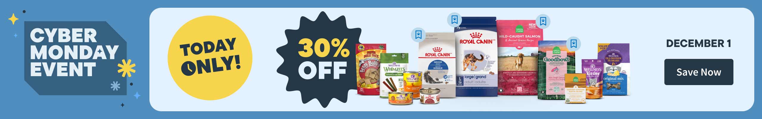Cyber Monday Event December 1. Save Now