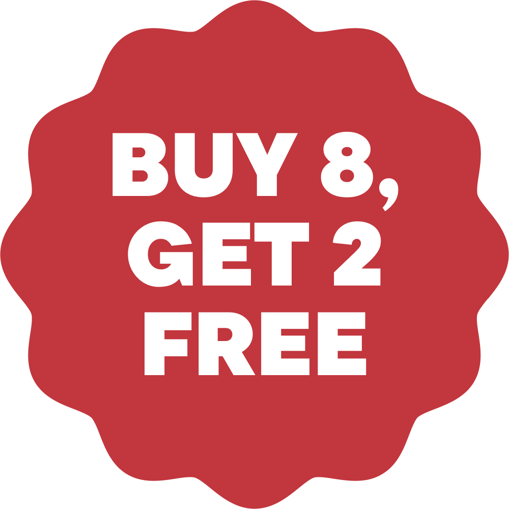 Buy 8, Get 2 Free