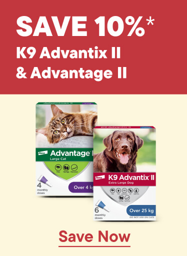 Save 10% K9 Advantix II and Advantage II