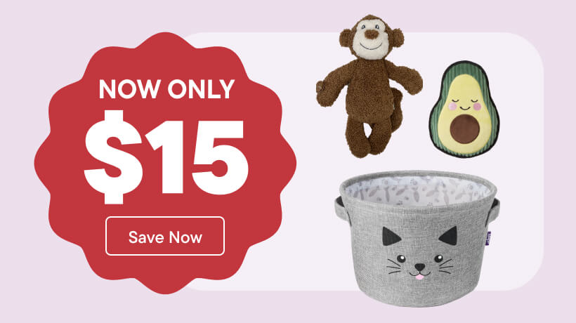 Dog & Cat Toys for $15