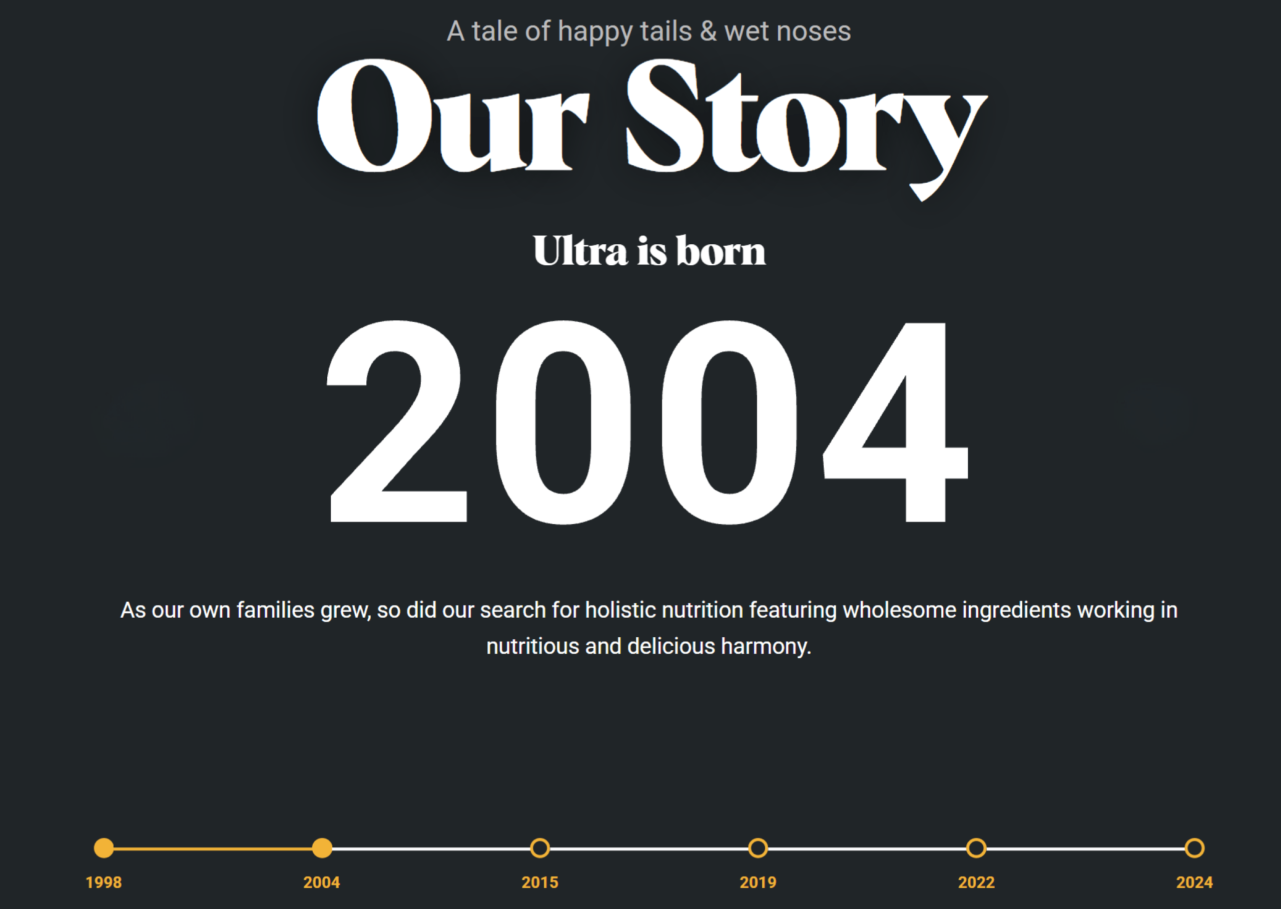 Performatrin About Us - Our Story Year 2004