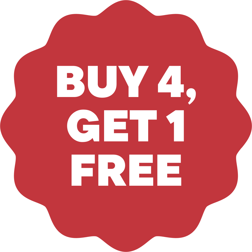 Buy 4, Get 1 Free