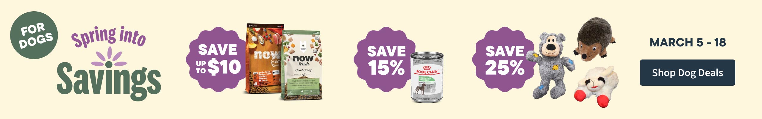 Flyer Savings for dogs. Shop Dog Deals