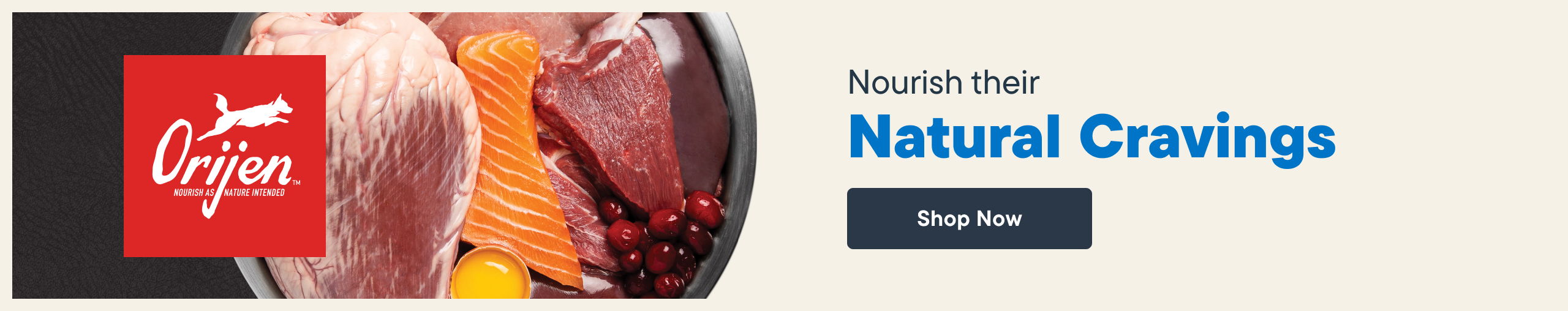 Orijen - Nourish the Natural Cravings Banner