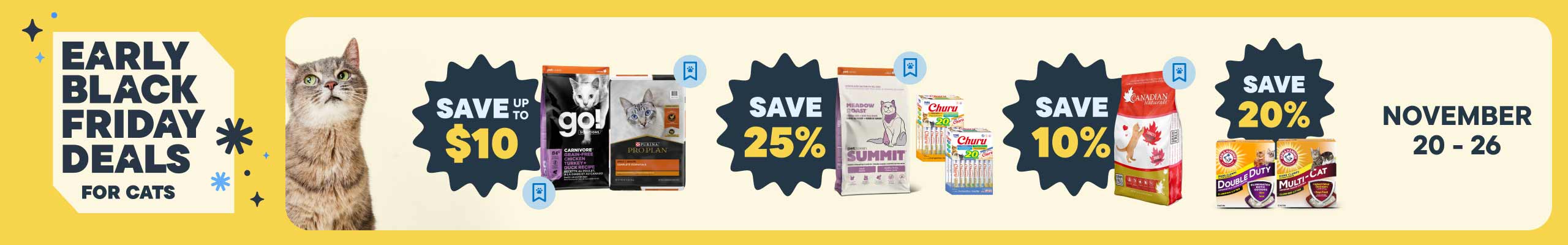 Product Collection - Early Black Friday Sale For Cats 2025 - Cat Deals Hero Banner