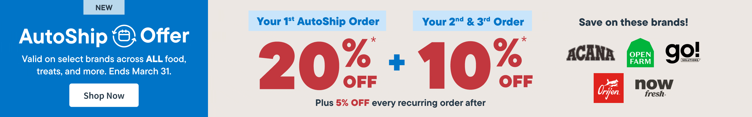 Get 20% OFF your first AutoShip order — plus enjoy 10% OFF your 2nd and 3rd order! Shop Now