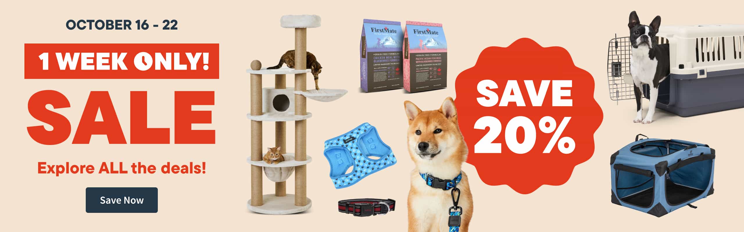 October 16-22 1 week only Sale. Save Now