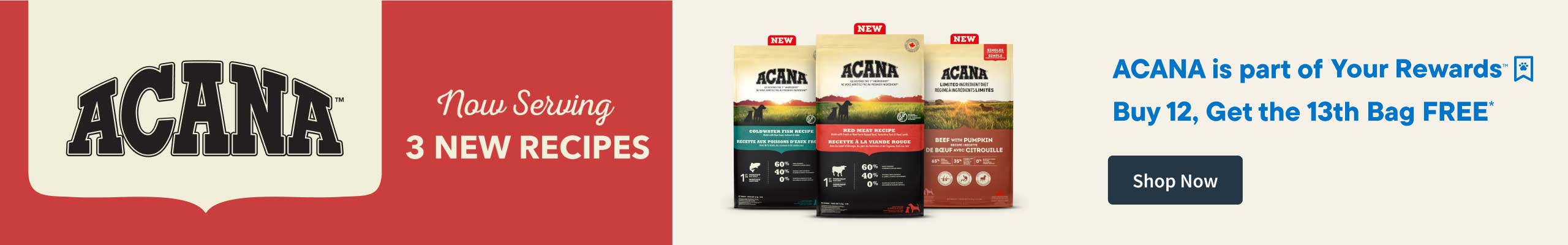 Acana - 3 New Recipes