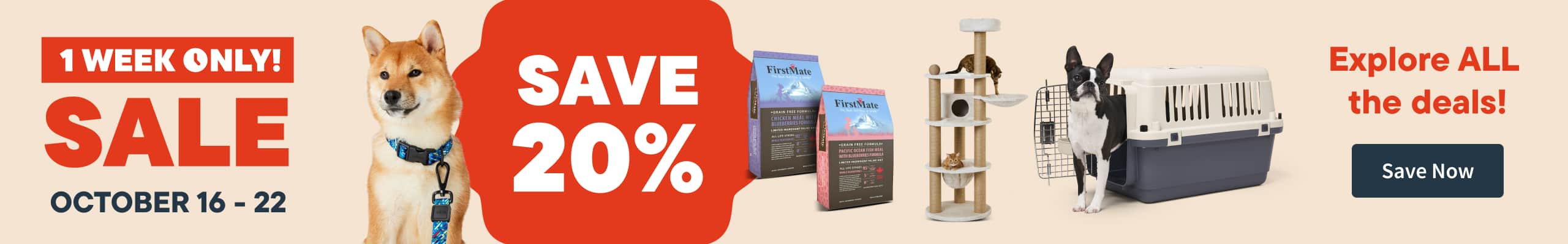 1 week only sale!. October 16-22. Save Now
