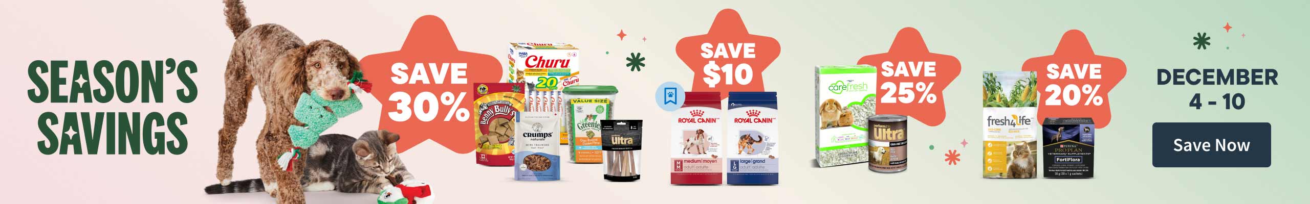 Season Savings December 4-10. Shop Dog Deals