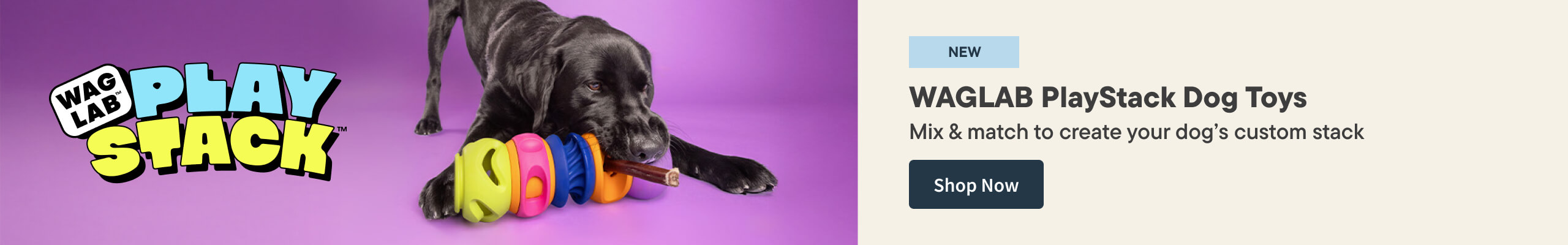 WAGLAB Playstack Dog Toys. Shop now