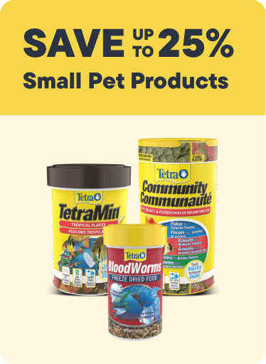 Save up to 25% on Small Pet Products