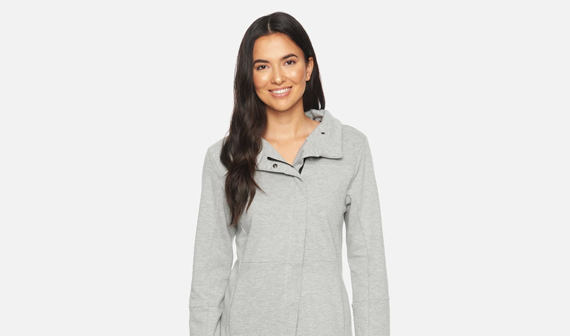 woman wearing a hurley jacket