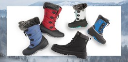 collection of winter boots