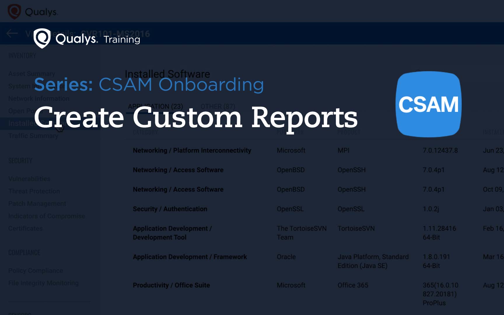Create Custom Reports