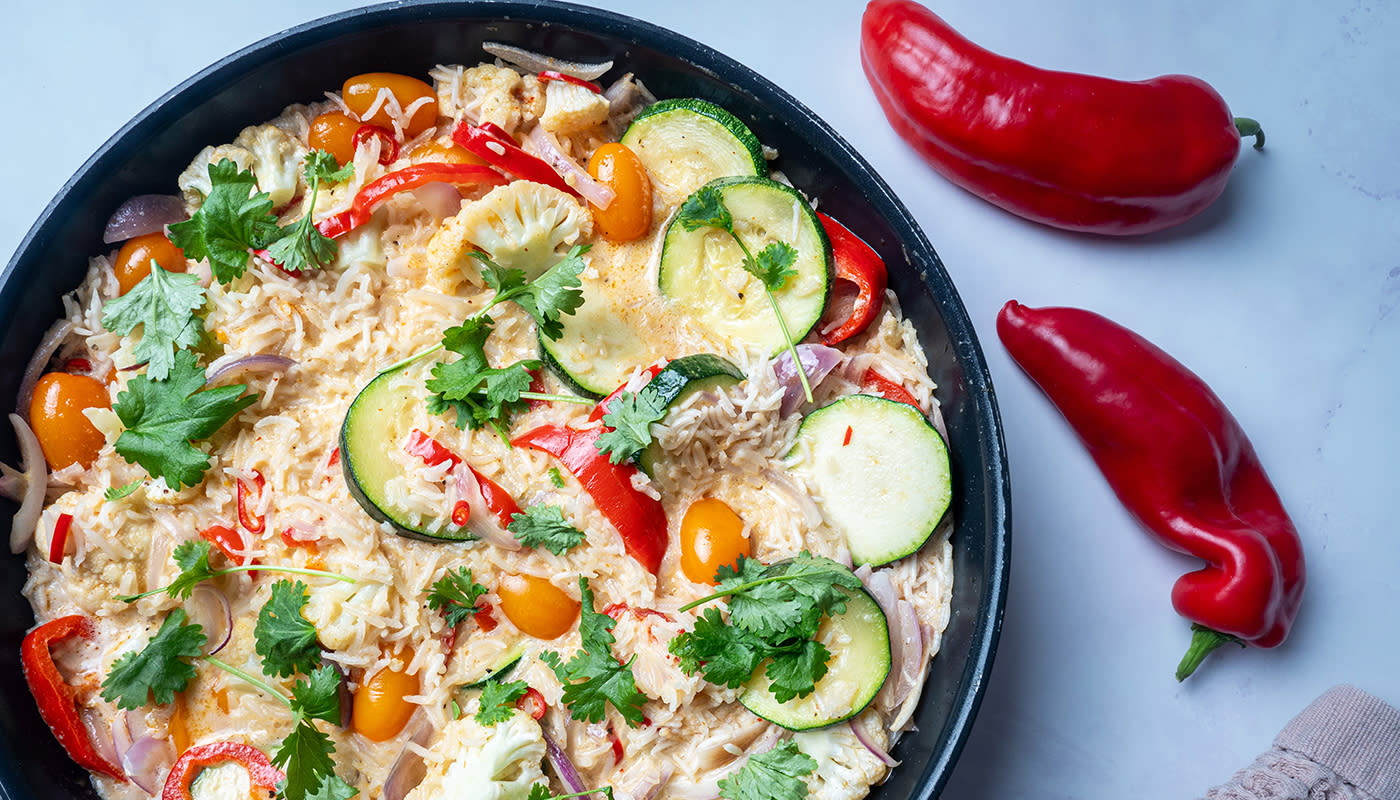 Aasialainen onepot kasvisriisi