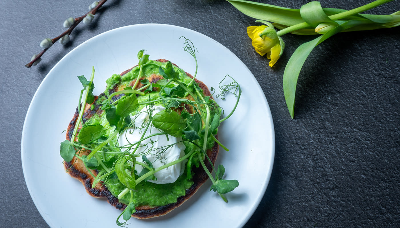 Minttu-tomaattilätyt ja minttu-hernepesto