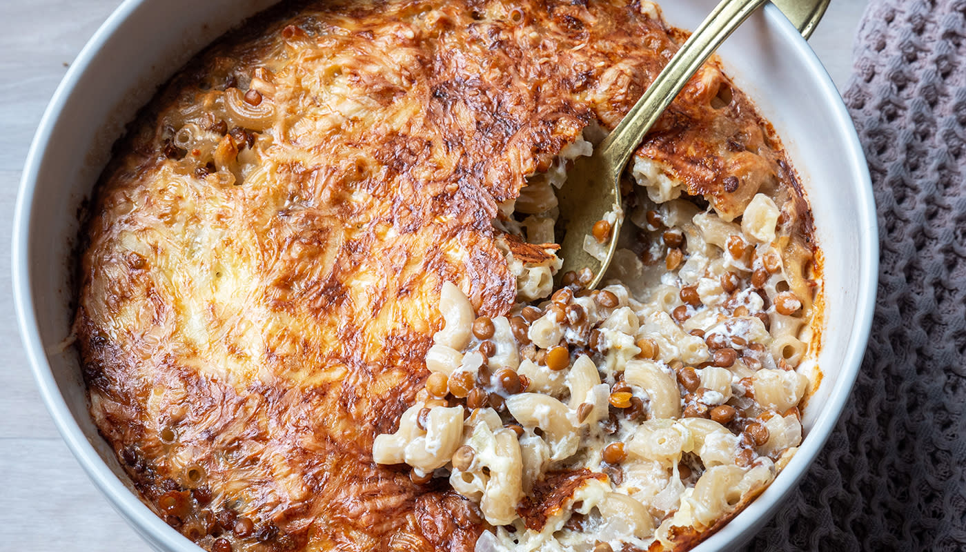 Linssimakaronilaatikko