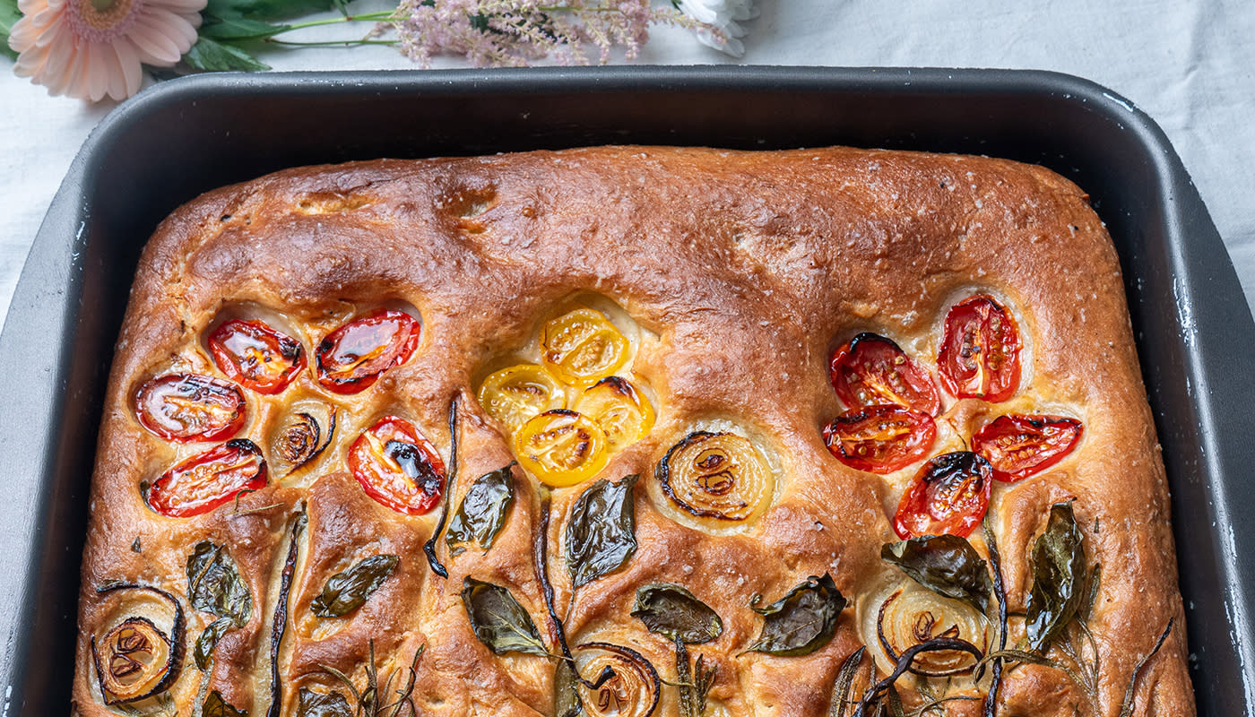 Blomsterfocaccia