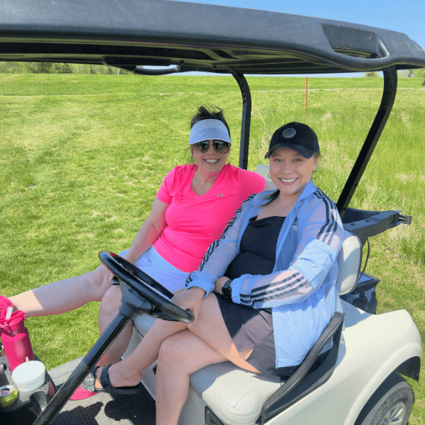 Tia & Melissa Golfing