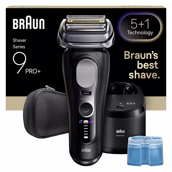 Braun Series 9 Pro+ 9660cc mit Reise-Etui und Reinigungsstation. Braun Series 9 Pro+ 9660cc mit Reise-Etui und Reinigungsstation.