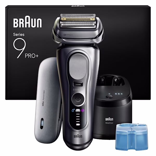Braun Series 9 Pro+ 9677cce Rasierer mit PowerCase und 6-in-1 Reinigungsstation. Braun Series 9 Pro+ 9677cce Rasierer mit PowerCase und 6-in-1 Reinigungsstation.