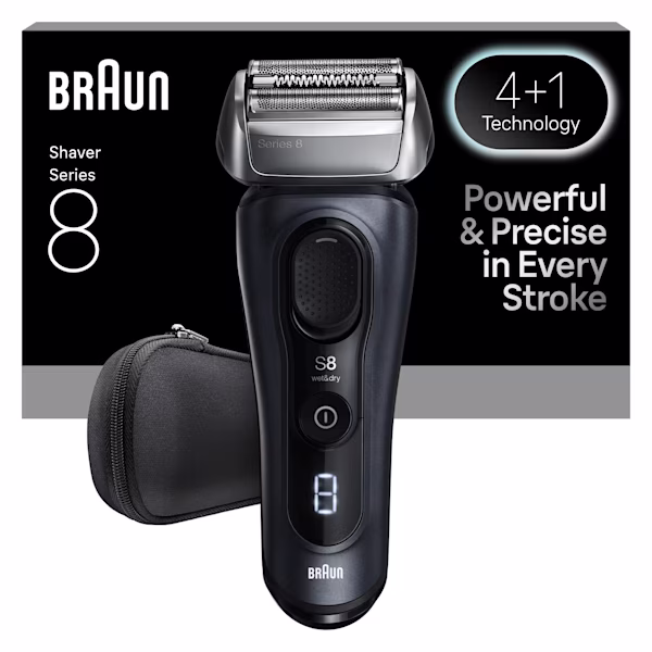 Braun Series 8 8603se Rasierer mit Reise-Etui.