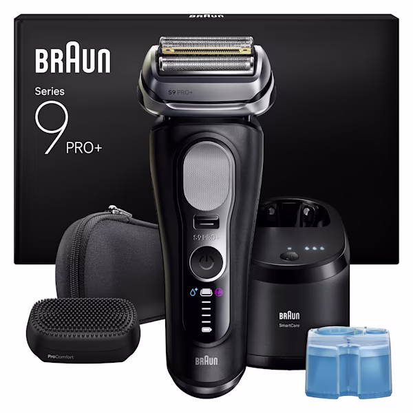 Braun Series 9 Pro+ 9690cce Rasierer mit Reise-Etui, ProComfort-Aufsatz und 6-in-1 SmartCare Reinigungsstation. Braun Series 9 Pro+ 9690cce Rasierer mit Reise-Etui, ProComfort-Aufsatz und 6-in-1 SmartCare Reinigungsstation.