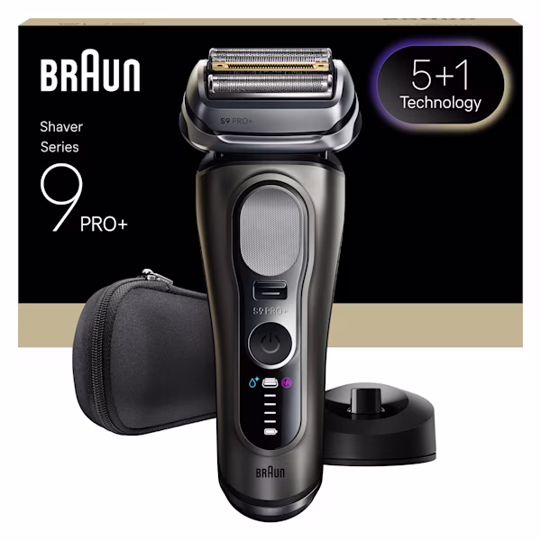 Braun Series 9 Pro+ 9615s Rasierer mit Reise-Etui und Ladestation. Braun Series 9 Pro+ 9615s Rasierer mit Reise-Etui und Ladestation.