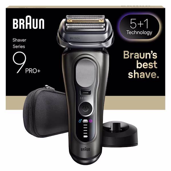 Braun Series 9 Pro+ 9615s Rasierer mit Reise-Etui und Ladestation. Braun Series 9 Pro+ 9615s Rasierer mit Reise-Etui und Ladestation.