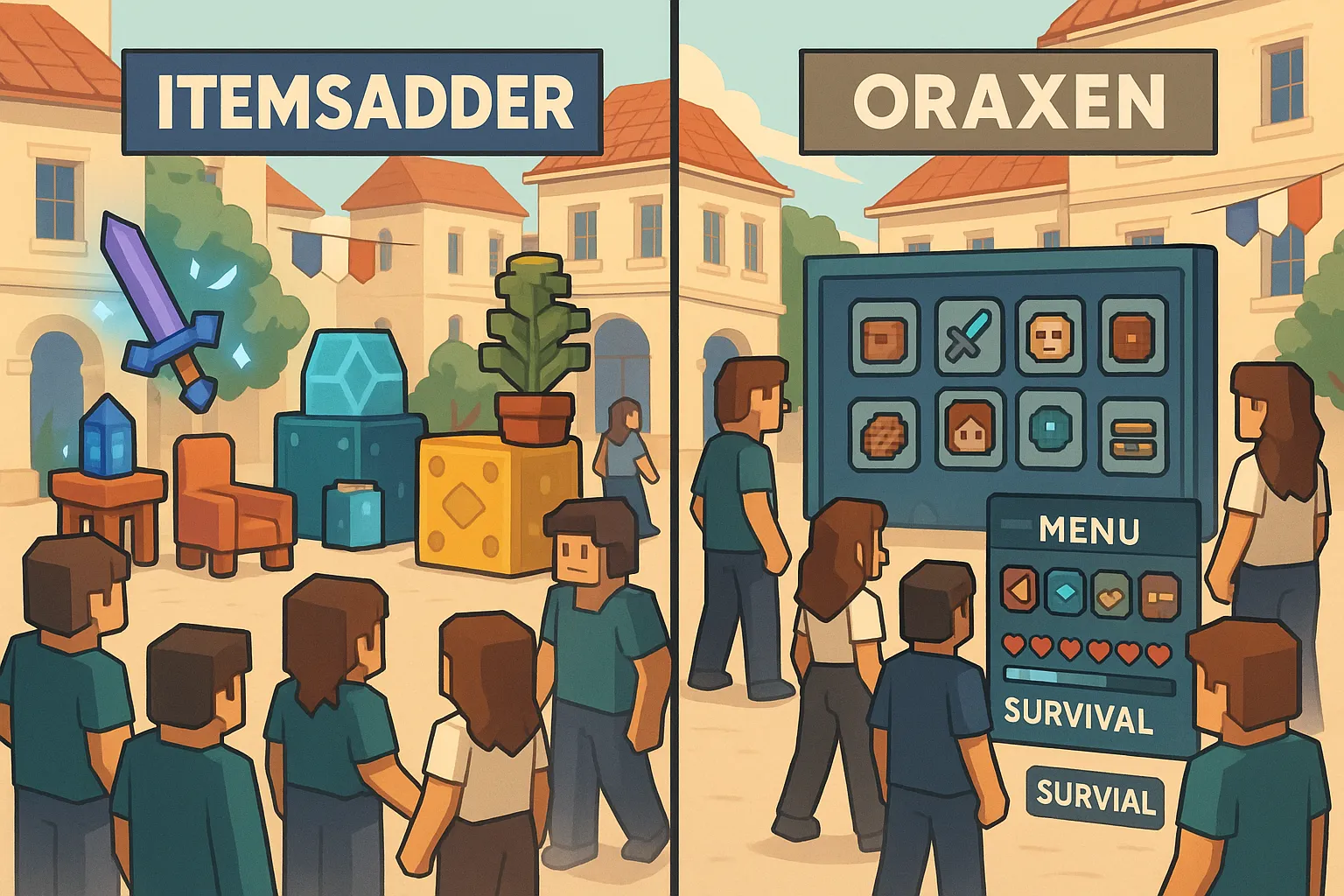 ItemsAdder et Oraxen — serveurs FR à découvrir | Serveurs Minecraft