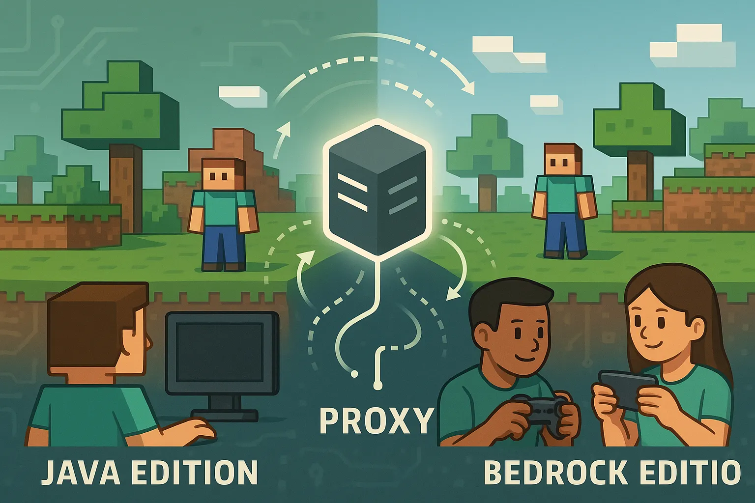 Tutoriel : rejoindre un serveur Bedrock depuis Java Edition