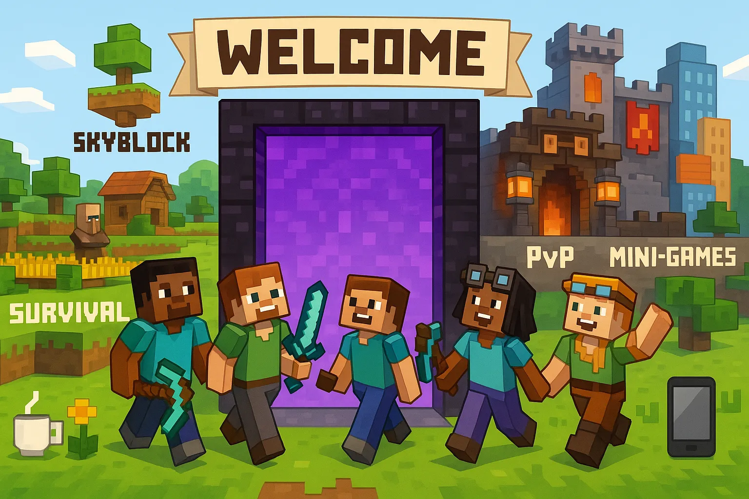 Les 12 meilleurs serveurs Minecraft gratuits pour débuter sans lag