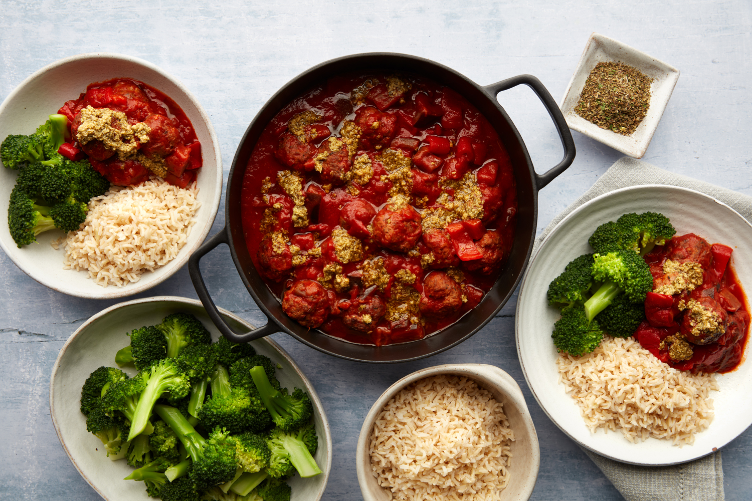 FAMILY---Italian-meatball-bake-with-basil-pesto-&-rice_1-RS