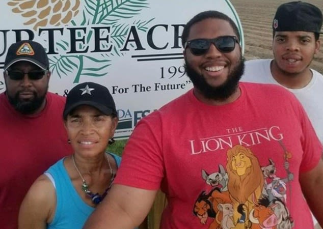 Tyrone Williams (landowner, NC) and family 