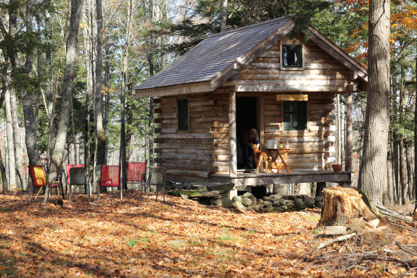 Cabin on Don Newell's land (landowner, ME)