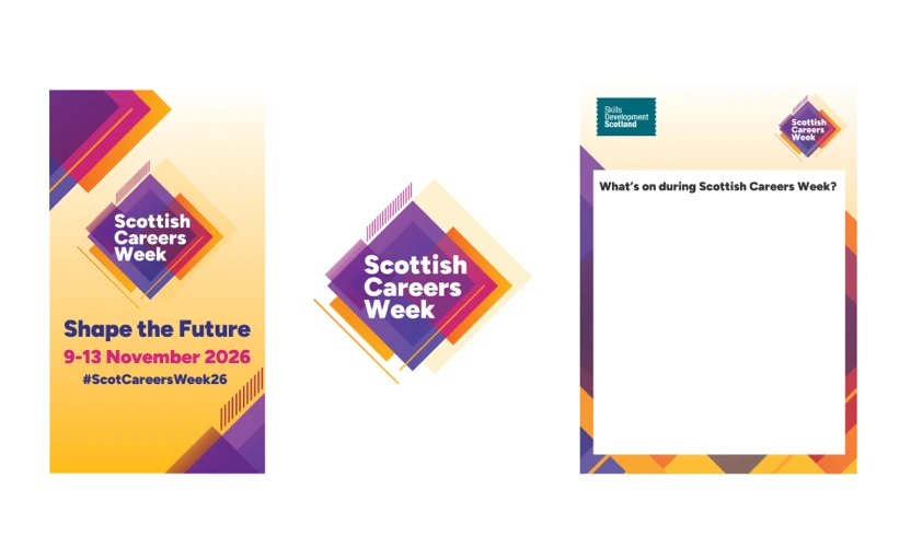 Three campaign resources for Scottish Careers Week 2026.