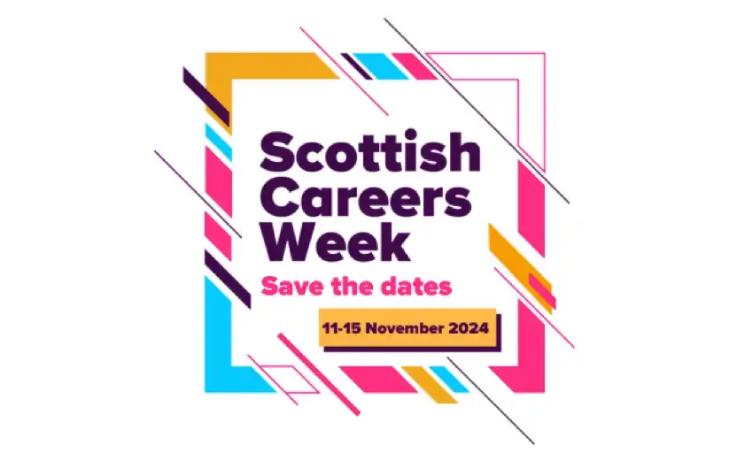 A logo which says 'Scottish Careers Week, save the dates'.