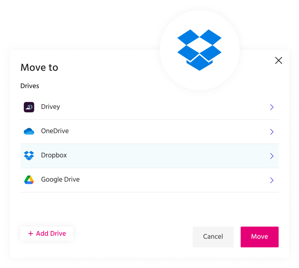 Dropbox File Transfers: Seamless multi-cloud file management for businesses. 