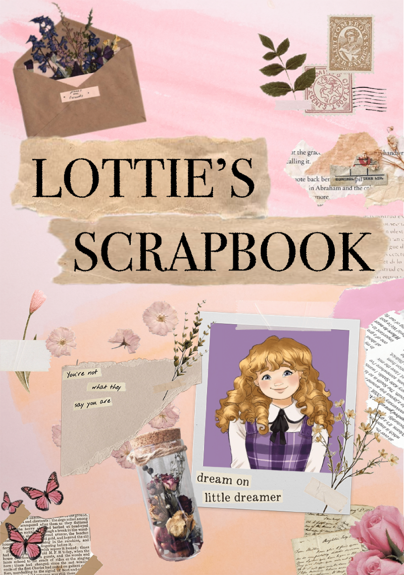 Lottie's scrapbook front cover
