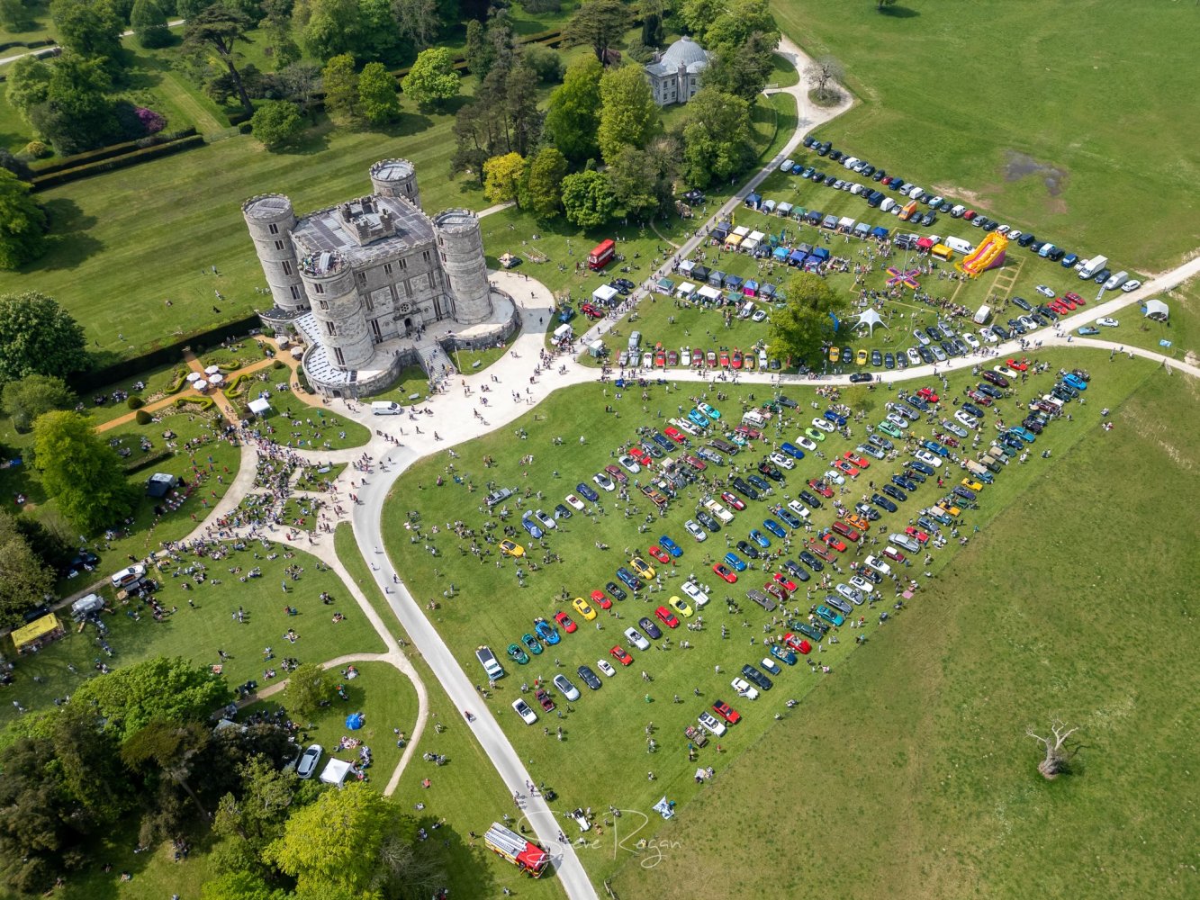 Lulworth Castle from above