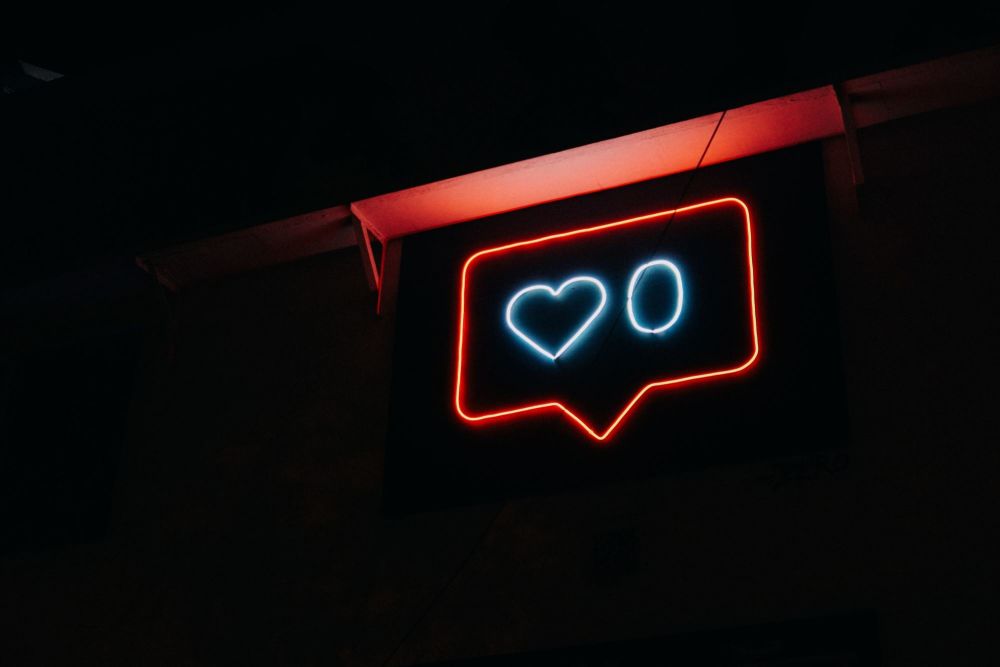 Instagram Like Neon Sign