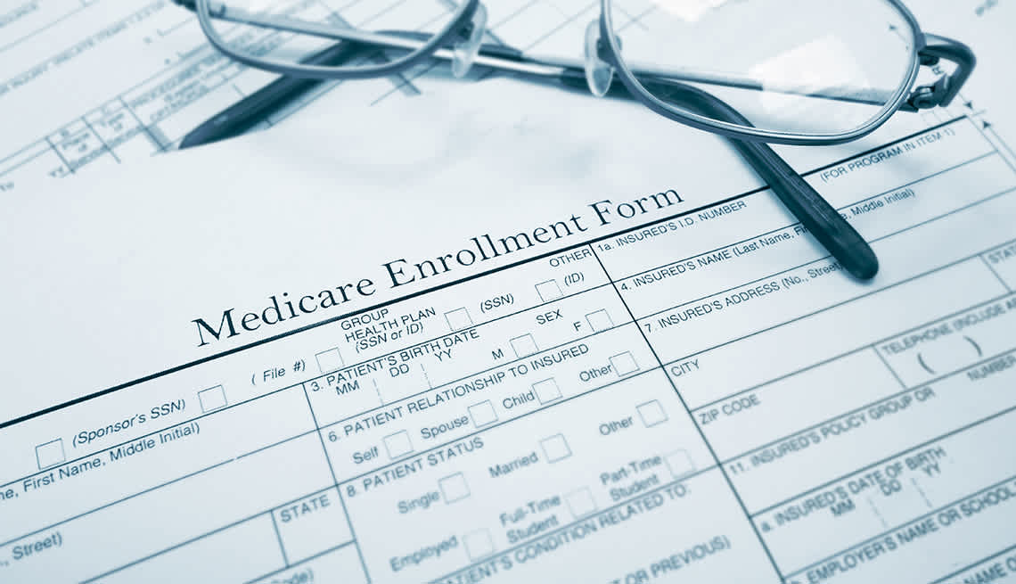Image of a Medicare Enrollment Form.