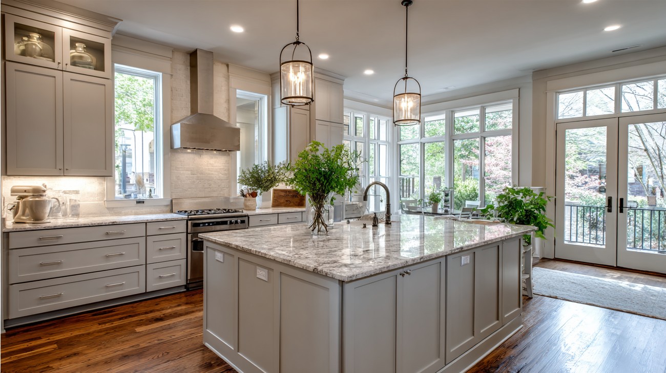 light grey kitchen cabinets near you