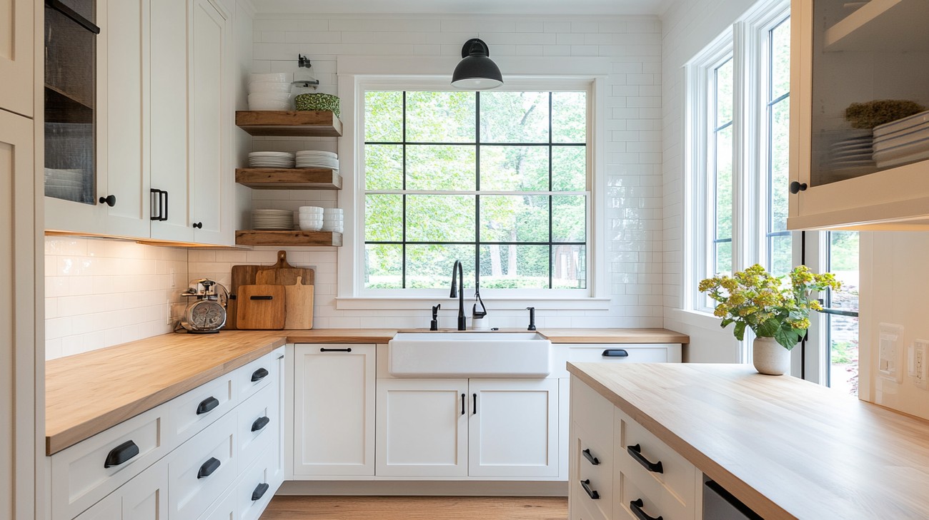 shaker kitchen cabinets photo