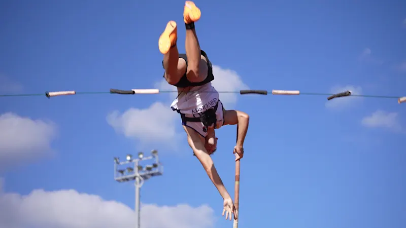 A Record-Breaking Pole Vault
