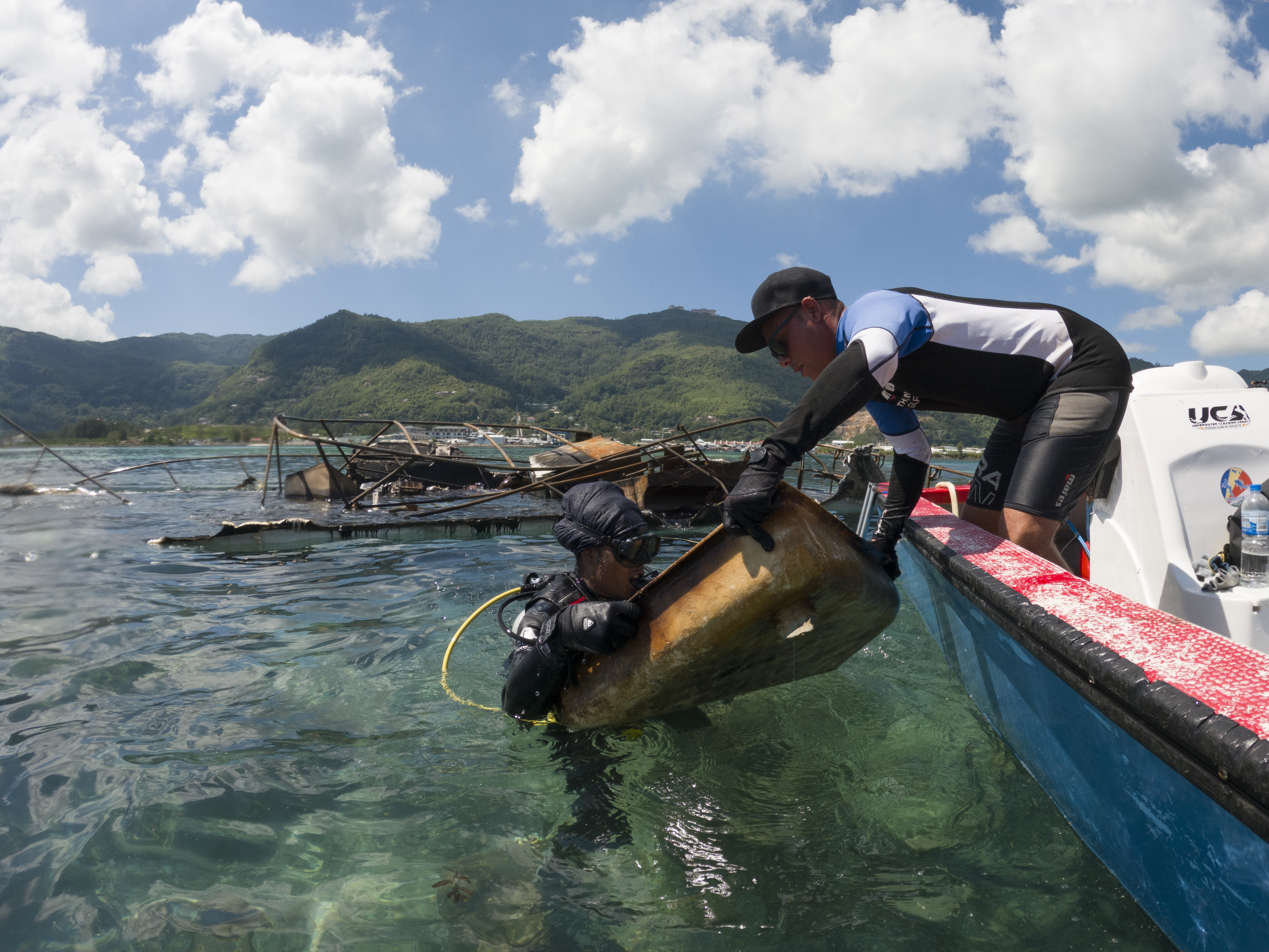 Seychelles Ocean Pollution Reef cleanup-2